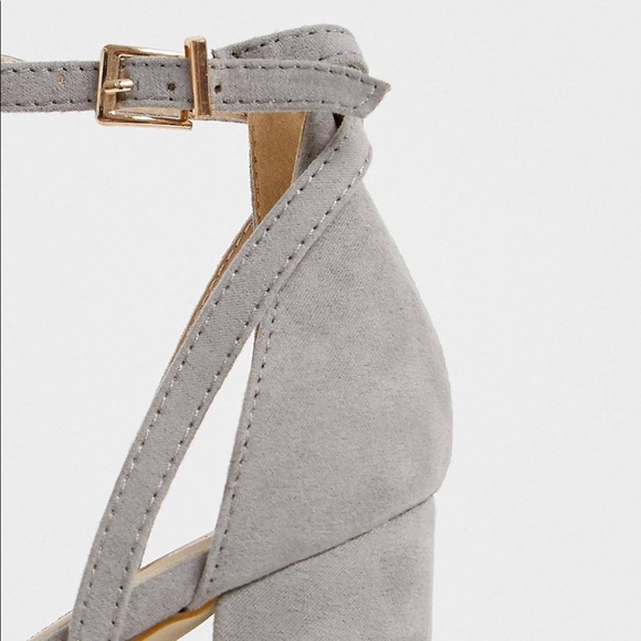 RAID Katy gray block heeled shoes - Picture 4 of 7